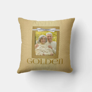 50. goldene Hochzeitstag-Foto Kissen