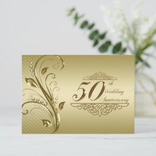 50. goldene Hochzeitstag - Rückantwort Einladung