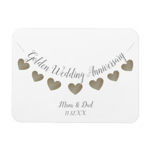 50. Goldene Hochzeitstagmama u. -vati Magnet