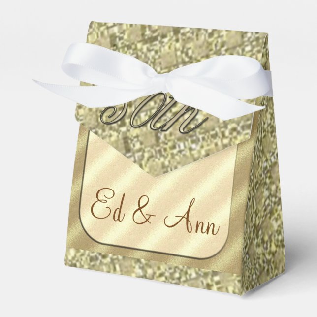 50. Goldene Jubiläumsbox Geschenkschachtel (Vorderseite)