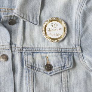 50. Goldener Hochzeitstag Button