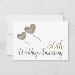 50. Goldener Hochzeitstag Goldklosett RSVP Karte
