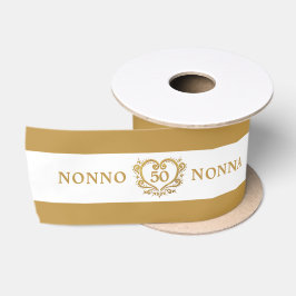 50. goldener Hochzeitstag Satinband