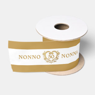 50. goldener Hochzeitstag Satinband