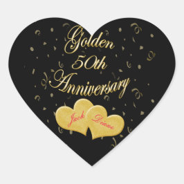 50. Goldener Jubiläumsaufkleber-Umschlag Aufkleber
