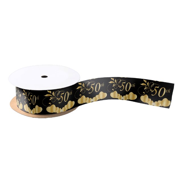 50. Goldenes Ereignis Satinband (Spule)