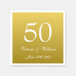 50. Goldenes Hochzeitsjubiläum Party Napkins Serviette