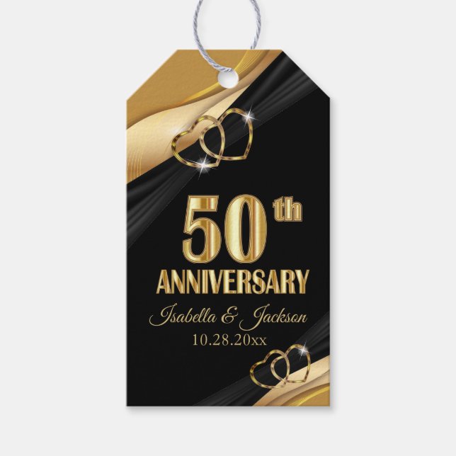 50. Goldenes Jahr Geschenkanhänger (Vorderseite)