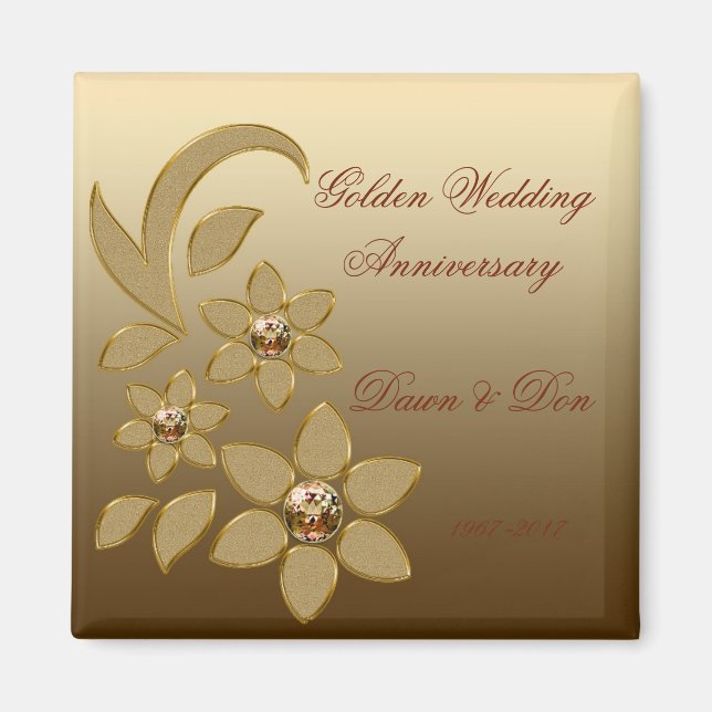 50. Goldenes Jahr Magnet (Vorne)