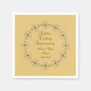 50. Goldenes Jahr Serviette