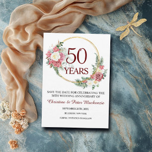 50. Goldhochzeit Save The Date
