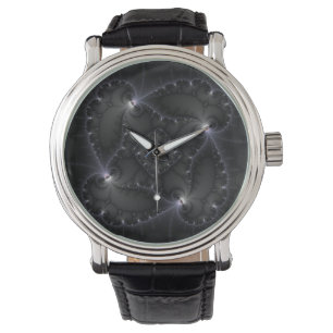 50 Grau - Fraktal Art Armbanduhr