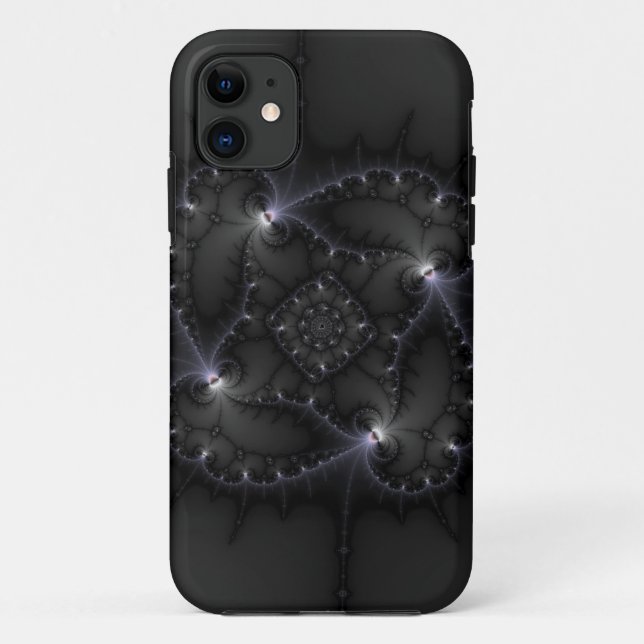 50 Grau - Fraktal Art Case-Mate iPhone Hülle (Rückseite)
