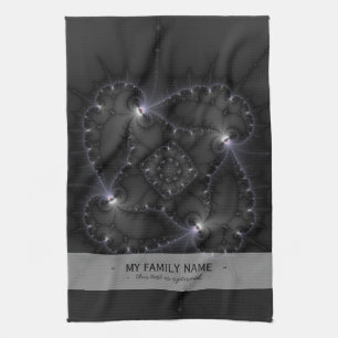 50 Grau - Fraktal Art Geschirrtuch