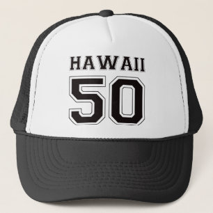 50 Hawaii - Schwarzes Truckerkappe