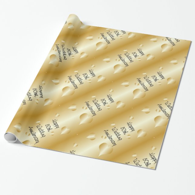 50. Hochzeit Geschenkpapier (Ungerollt)