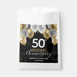 50. Hochzeit Jahrestag Balloons bevorzugen Taschen Geschenktütchen