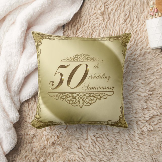 50. Hochzeit-Jubiläum-Kissen Kissen (Decke)