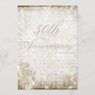 50. Hochzeit Jubiläum Telemark Stil Custom Einladung