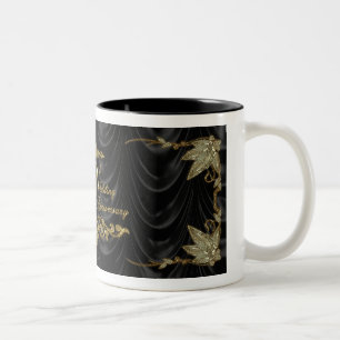 50. Hochzeits-Jahrestags-Tasse Zweifarbige Tasse