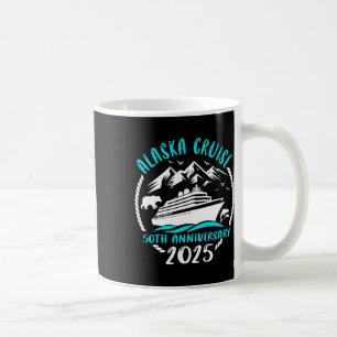 50. Hochzeitsjubiläum Alaska Kreuzfahrt 2025 Paar Kaffeetasse