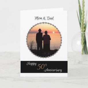 50. Hochzeitsjubiläum für Mama und Papa Karte