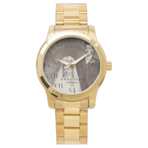 50. Hochzeitsjubiläum Moderne Elegante Foto  Armbanduhr
