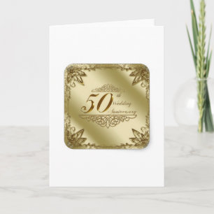 50. HOCHZEITSJUBILÄUMS-ANDENKEN KARTE