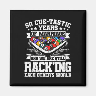 50. Hochzeitsplatz Billard 50 Jahre m Magnet