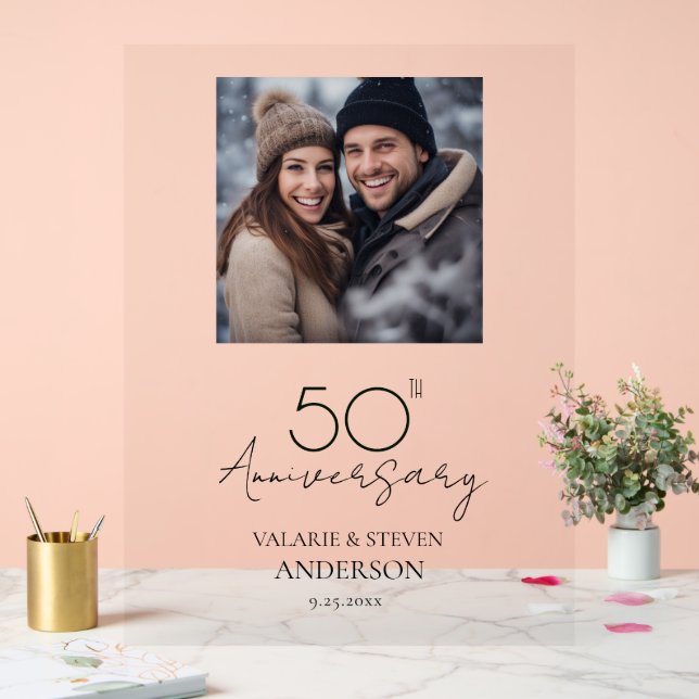 50. Hochzeitstag Acrylschild (Hochzeit)
