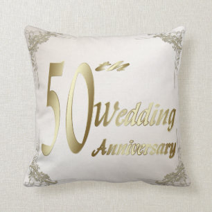 50. Hochzeitstag-Andenken-Kissen Kissen