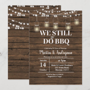 50. Hochzeitstag BBQ-Einladung Einladung