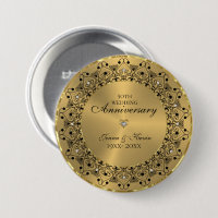 50. Hochzeitstag BlackMandala auf Gold