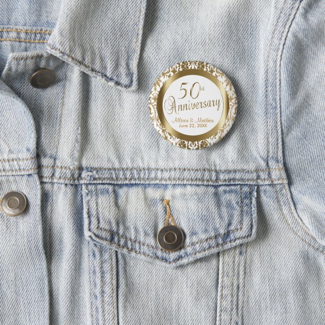 50. Hochzeitstag Button (Beispiel)