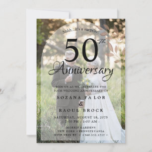 50. Hochzeitstag damals und heute Foto Einladung