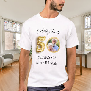 50. Hochzeitstag Foto Gold Typ T-Shirt