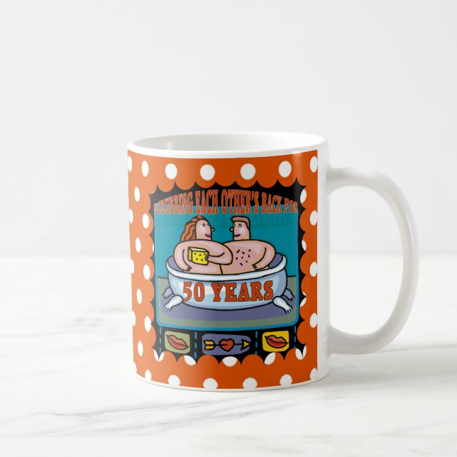 50. Hochzeitstag-Geschenke Kaffeetasse (Rechts)