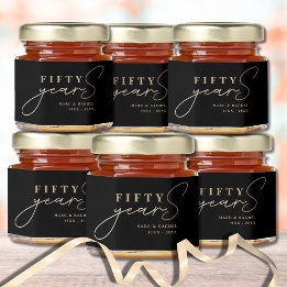 50. Hochzeitstag Gold Black