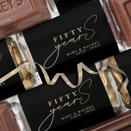 50. Hochzeitstag Gold Black Favors