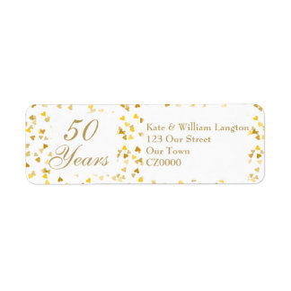50. Hochzeitstag Golden Hearts