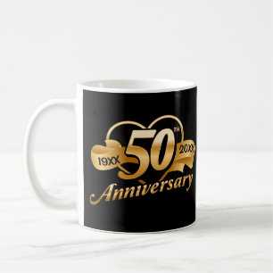 50. Hochzeitstag Herz Kaffeetasse