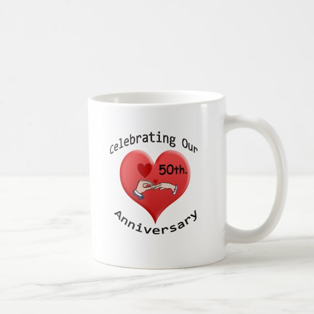 50. Hochzeitstag Kaffeetasse (Rechts)