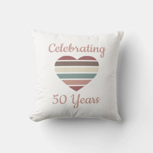 50. Hochzeitstag Kissen