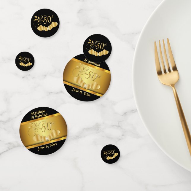 50. Hochzeitstag Konfetti (Gruppe)