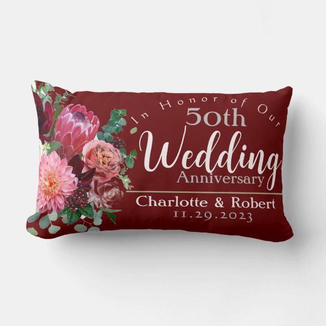 50. Hochzeitstag Lendenkissen (Vorderseite)