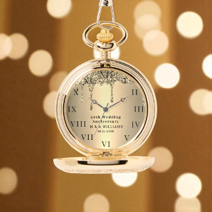 50. Hochzeitstag Modern Elegant Fünfzigste  Armbanduhr