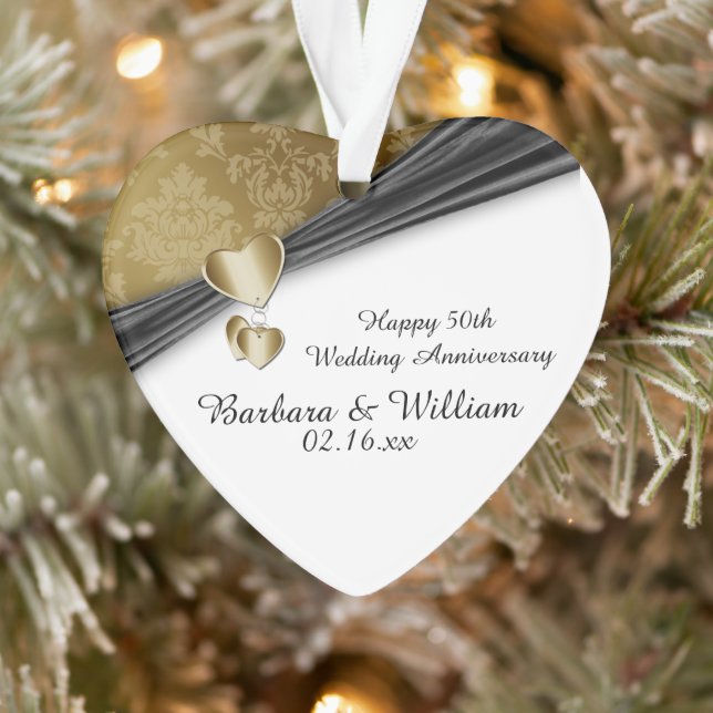 50. Hochzeitstag Ornament (Baum)