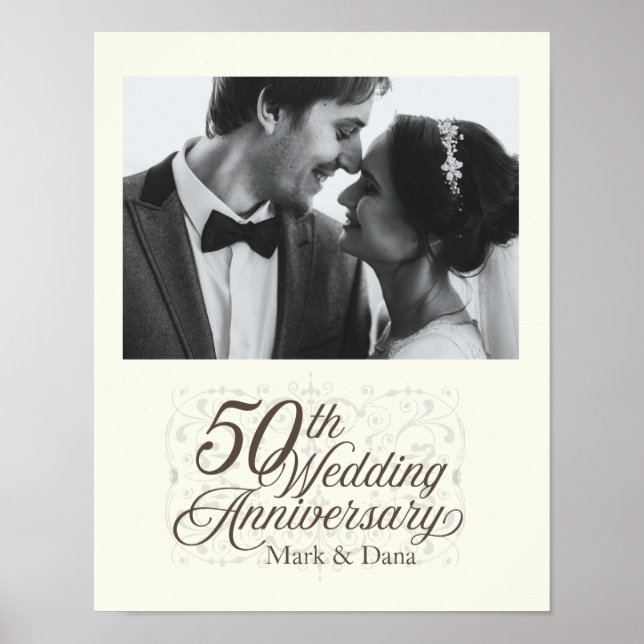 50. Hochzeitstag Poster (Vorne)