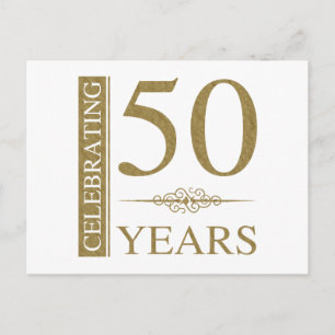 50. Hochzeitstag Postkarte