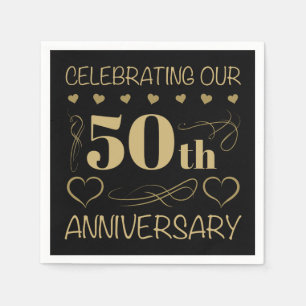 50. Hochzeitstag Serviette